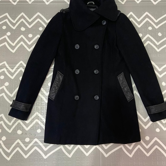 Mackage wool leather jacket coat - Picture 2 of 7